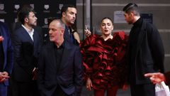 Los actores Javier Guti�rrez y Candela Pe�a, en la gala de los Premios Feroz del 2025, celebrada en Pontevedra