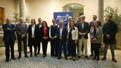 Autoridades asistentes a la jornada Ourense Territorio Emprendedor organizada por AEPA.