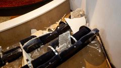 Zona del anfiteatro afectada por la ca�da del falso techo del Teatro Principal de Pontevedra, el pasado 20 de marzo