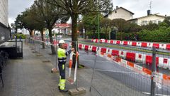 Obras na Avenida de Santa Cristina, sufragadas pola Deputacin da Corua.