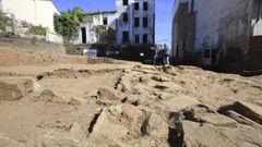 El solar fue excavado en junio del 2020