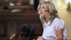 La vicepresidenta segunda del Gobierno, Yolanda Daz, est jueves en el Congreso. 