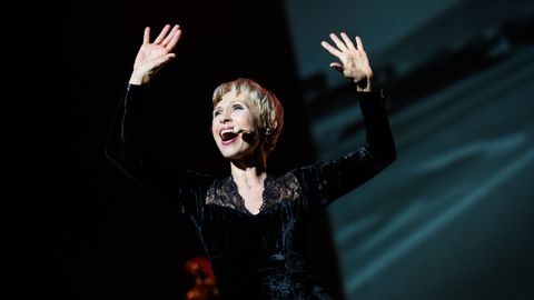 La cantante Nathalie Lermite, en un momento del espect�culo