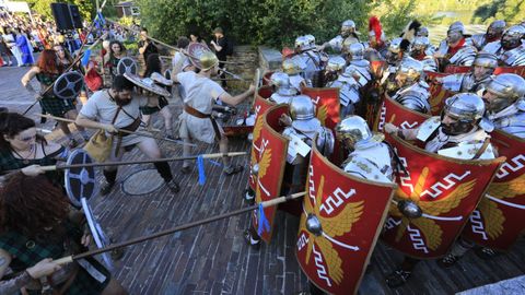 Los castrexos defendern la llegada de los romanos en el puente romano