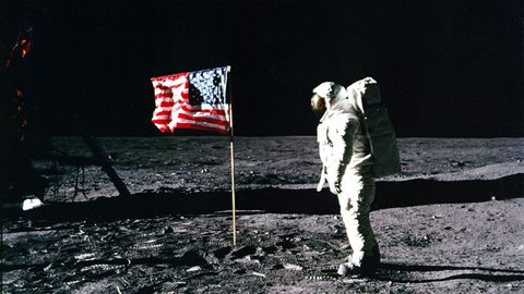 Buzz Aldrin, que se convirti� junto a Neil Armstrong, en el primer hombre en pisar la Luna en 1969