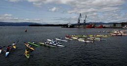 La regata vilagarciana cont� con 27 clubes participantes, ocho de la banda sur de Arousa.