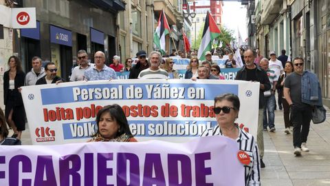 Manifestaci�n de la CIG por la calle Real.