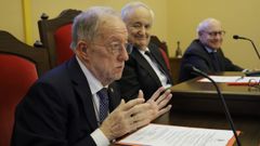 Barreiro, Seoane y Suanzes, ayer en la Academia de Jurisprudencia