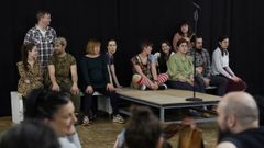 Representaci�n del aula de teatro de Burgos