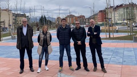 Visita de la concejala de Urbanismo del Ayuntamiento de Siero, Susana Madera �lvarez, a la puesta en servicio de la fase 3 del Bulevar de Lugones