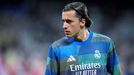 �lvaro Carreras, con el Real Madrid en la eliminatoria de Champions ante el Bayern.