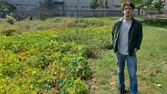 Manuel Logar, el ganador del concurso para la creaci�n de un huerto urbano en la zona del �gora.