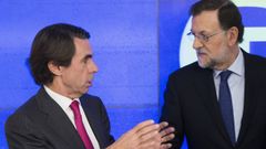 Aznar junto a Rajoy en el Comit Ejecutivo Nacional del 21 de diciembre del 2015
