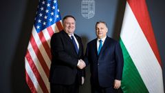  El primer ministro h�ngaro, Viktor Orb�n, recibi� al secretario de Estado estadounidense, Mike Pompeo, 