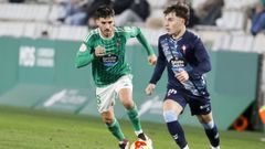 Fabio en un partido con el Racing la pasada temporada