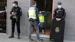 La polic�a, en la vivienda donde se atrincher� el asesino machista