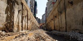 As� estaban las obras del t�nel a los cuatro meses de su arranque, ya en junio del 2004. Acabar�an en diciembre. 
