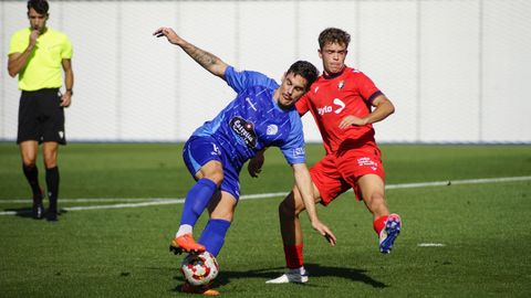 El equipo ourensano tuvo varias oportunidades para vencer al filial de Osasuna