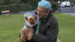 Octavio Villazala acogi� a la perrita durante las �ltimas semanas en su residencia Montegatto de Oza-Cesuras