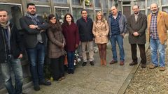 Ofrenda floral realizada en el cementerio de Dodro, donde est� enterrado Eusebio Lorenzo Baleir�n