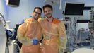 Por la izquierda, Miguel Ram�rez y Daniel �lvarez
