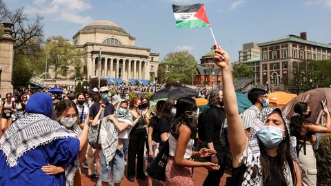 Manifestacin propalestina en Nueva York.