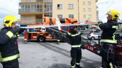 Imagen de archivo de un simulacro de los bomberos de Barreiros