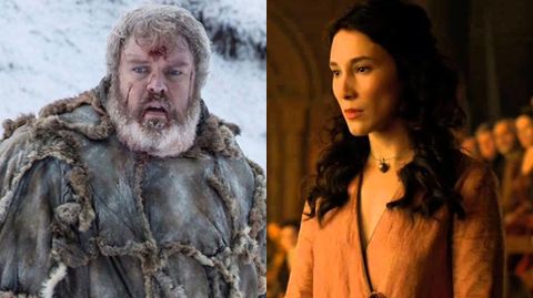 Kristian Nairn y Sibill Kekilli, como Hodor y Shae en �Juego de Tronos�