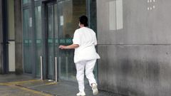 Entrada del servicio de Urgencias del Hospital Montecelo de Pontevedra