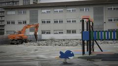 Obras en el colegio San Francisco Javier de A Coru�a en el 2020