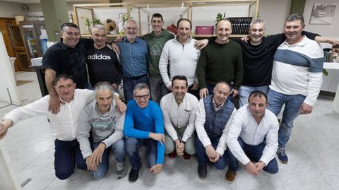 Los exalumnos de Fonteboa, en la Taberna de Montemaior, A Laracha 