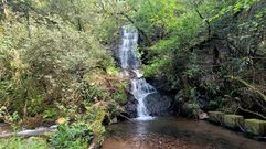 La cascada mide 25 metros