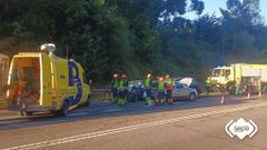 Accidente m�ltiple en Avil�s