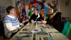 PLATAFORMA FEMINISTA DE LUGO: DE IZQUIERDA A DERECHA ELVIRA LOMBAO, ANA TORRON, ESTRELLA RAMIL 