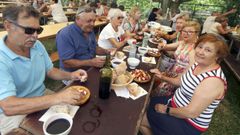 Na romar�a de Santa Marta hai que probar o polbo.