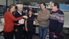 Miembros del equipo de Investigaci�ns Mari�as de Vigo que crearon el m�todo de an�lisis del anisakis.