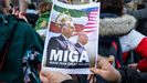 Una manifestaci�n en apoyo a las protestas de Ir�n