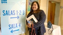 Eva Afonso, este s�bado, en el congreso de Semergen celebrado en Sanxenxo