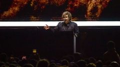 El presidente de Argentina, Javier Milei, en el evento La Derecha Fest, en Mar del Plata