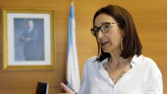 Paula Grau, este jueves en la Fiscal�a de Vigo, desde donde coordina a los fiscales gallegos en materia de seguridad vial.