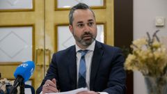 El encargado de negocios de la Embajada de Israel en España y actual embajador en funciones, Dan Poraz, la semana pasada en Santiago.