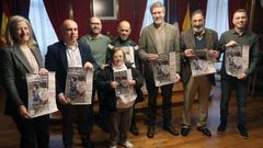 Momento de la presentaci�n de los 31.� Xogos Auton�micos de Deportes Minoritarios de Special Olympics Galicia en la casa consistorial de Vilagarc�a de Arousa.