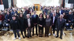 Los galardonados en la segunda Gala do Deporte de Teo recibieron un homenaje en el auditorio Constante Liste.