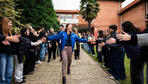 Christina Koch, Premio Princesa de Asturias de la Concordia 2026, en el IES La Magdalena de Avil�s