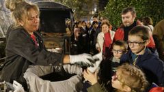 Las imágenes del magosto en la ciudad de Ourense