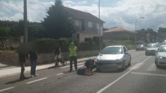 El hombre fue atropellado en un paso de peatones de la carretera PO-308, en la avenida de San Xo�n, en Poio.