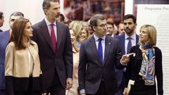 Los reyes recorren el estand de Galicia en Fitur