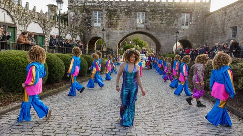 Carnaval animado en Negreira, Val do Dubra y Rois