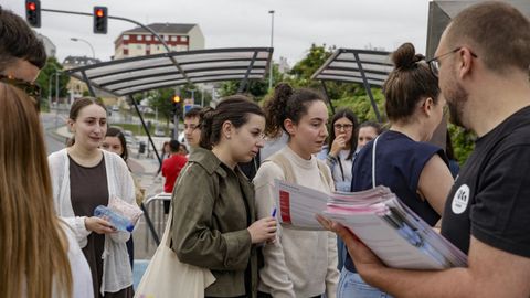 Opositores en el IES Leiras Pulpeiro de Lugo