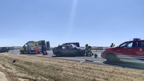 Cuatro personas de una misma familia han muerto en un accidente ocurrido en la A-67